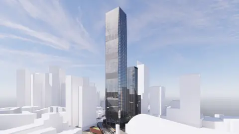 SimpsonHaugh Proposed 76-storey tower block in Manchester