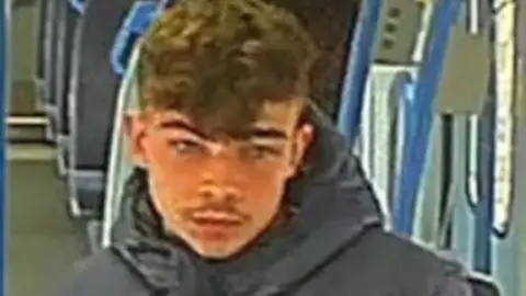 British Transport Police CCTV of man on train