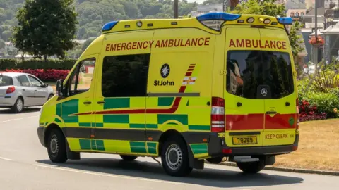 St John Emergency Ambulance Service Guernsey ambulance