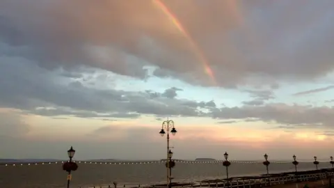 Mike Pender A rainbow captured by Mike Pender at Penarth Esplanade