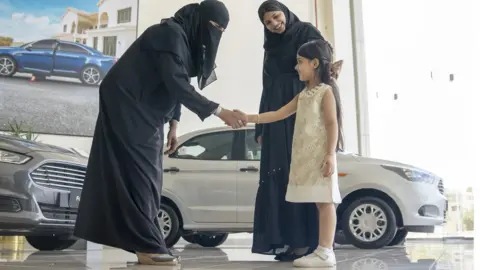 Ford Car makers have trained Saudi women to work in their showrooms