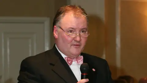 BBC Ian Paterson during a breast cancer charity ball in 2009