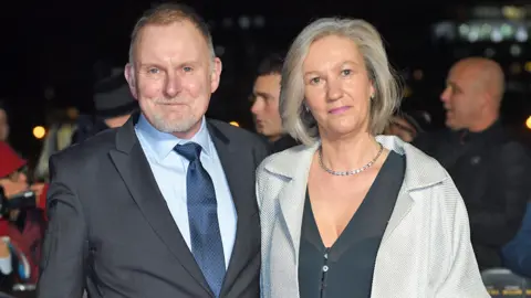 Getty Images Robert Glenister and Celia de Wolff