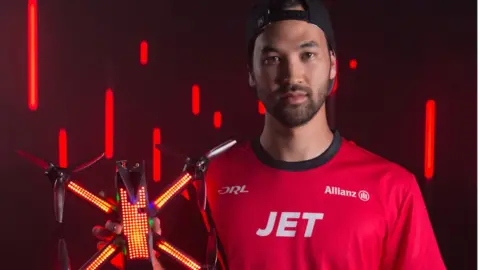 DRL Drone racer, Jordan Temkin or Jet