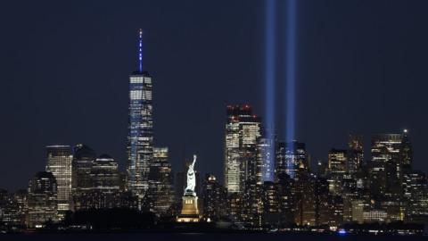 9/11 anniversary: Emotional tributes paid to lives lost - BBC News