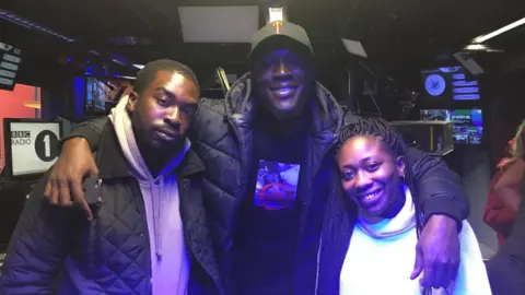 Jude Yawson, Stormzy and Chelsea Kwakye