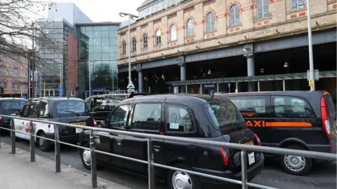 Getty Images Taxis in Manchester