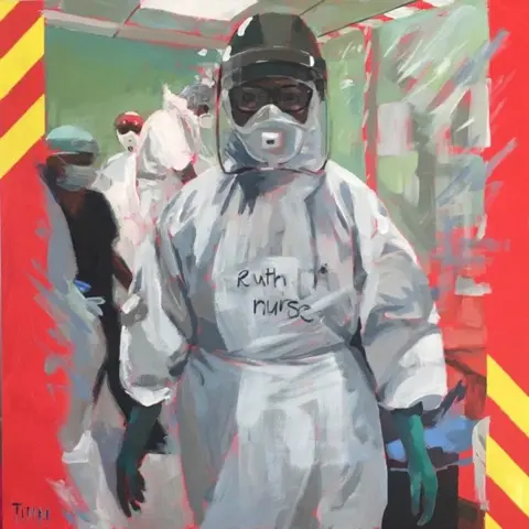 Lisa Timmerman Painting of NHS heroes by Lisa Timmerman