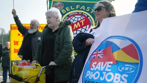 Wales News Service protest