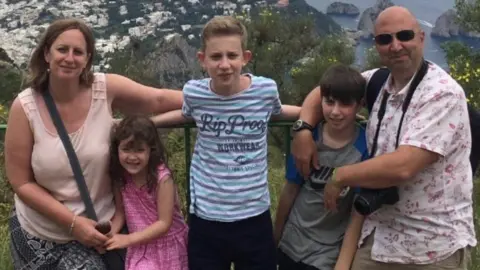 Family photo Debbie Andrioli with her family