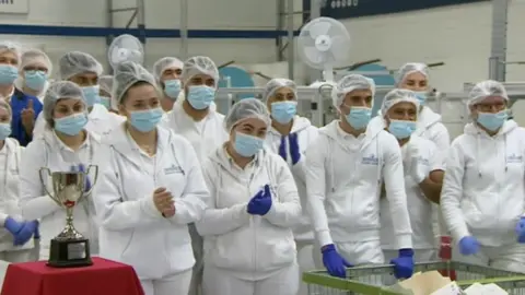 BBC Workers at the factory