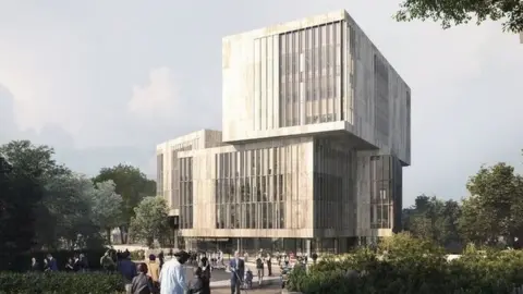 University of Bristol Exterior design for library