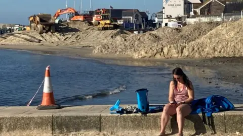 BBC Lyme Regis dredging works