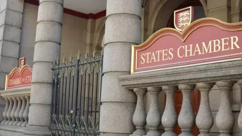 BBC A picture of Jersey's States Chamber