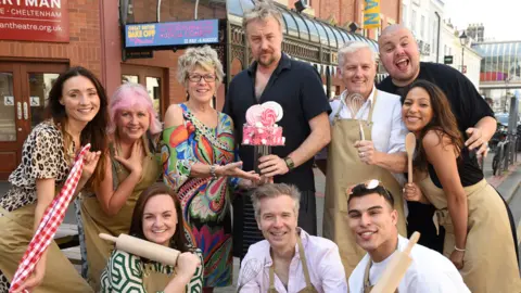 Rob Lacey The cast of The Great British Bake Off: The Musical at the Cheltenham Everyman theatre