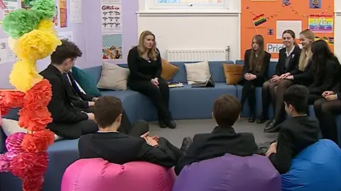 Pupils at Royal Grammar School in Newcastle