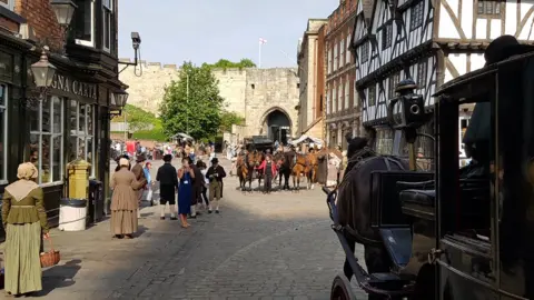 Filming of the Peterloo Massacre