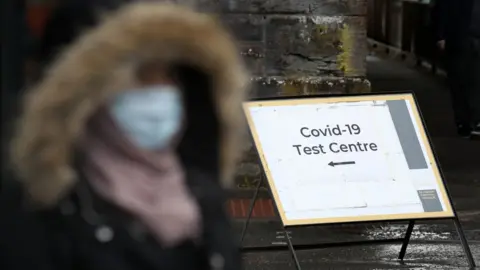 PA Media test centre sign