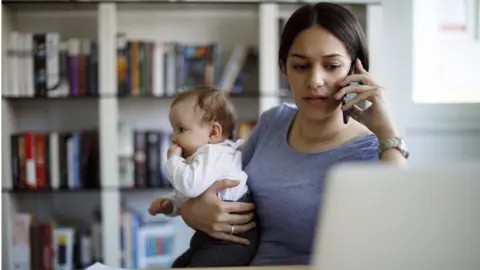 Getty Images new mum with baby