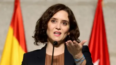 EPA Madrid regional president Isabel Díaz Ayuso challenged the city-wide restrictions in the National Court on Friday