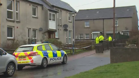 Crime scene at Biggar