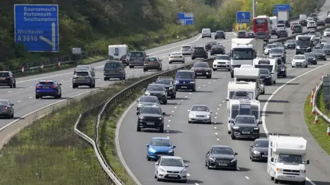 PA Media Traffic on a motorway