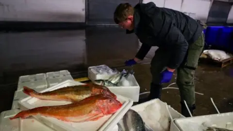 PA Media Fleetwood fish market