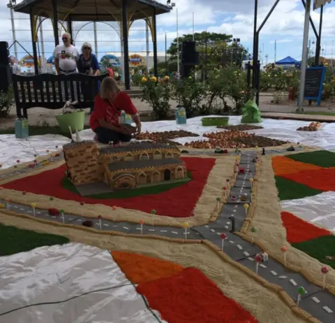 Cake map at Compass Gardens, Skegness
