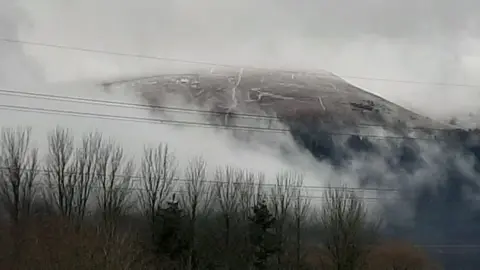 John Meredith Snow capped mountain near Abergavenny