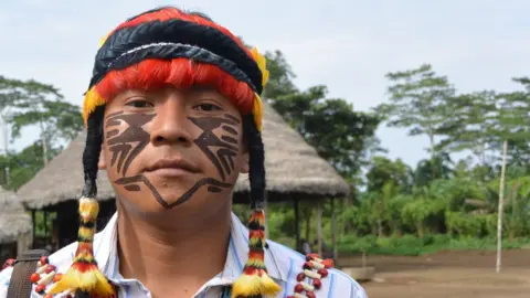 René Canelos, resident of Sharamentsa village