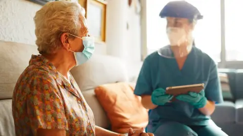 Getty Images Care home worker