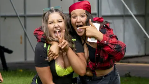 Jane Barlow/PA Wire TRNSMT revellers