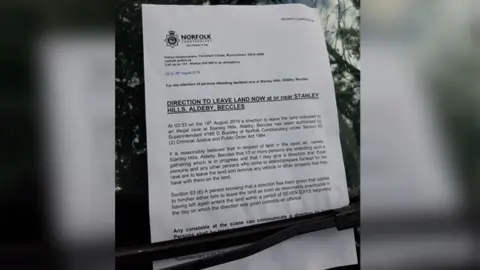 Alan Spurgens Notice from police