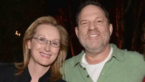 Getty Images Meryl Streep with Harvey Weinstein in 2005