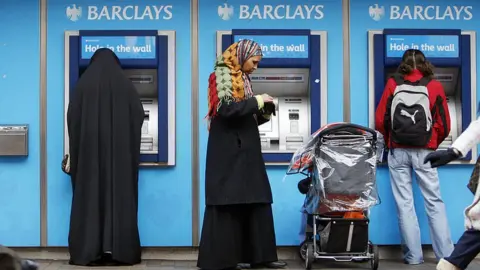 Getty Images Barclays cash machines