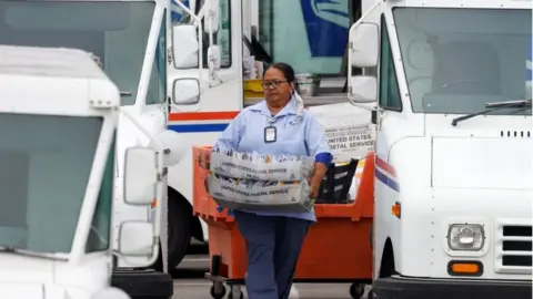 Reuters Post office worker in California