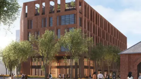 Homes England/Network Rail/Government Property Agency Artist impression of the new government office complex