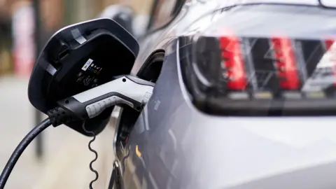 PA Electric car being charged