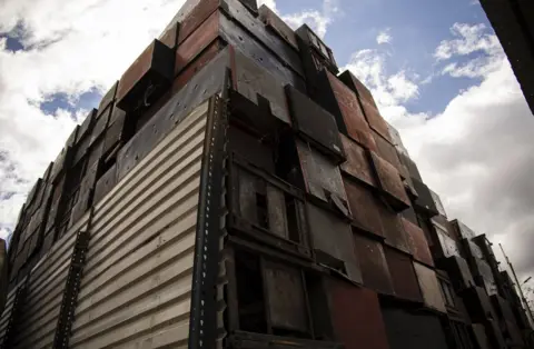 Waste disposal yard in Guatemala