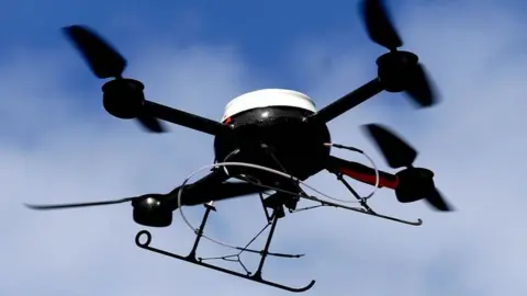 PA Media A drone