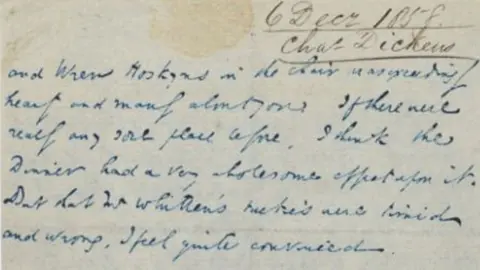 Christie's Section of the letter