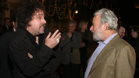 Getty Images Tim Burton and Stephen Sondheim