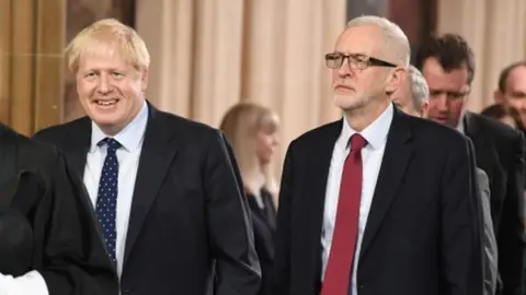 PA Media Boris Johnson and Jeremy Corbyn