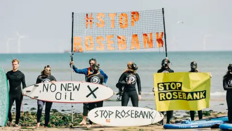 Andrew Perry Surfers Against Sewage protest