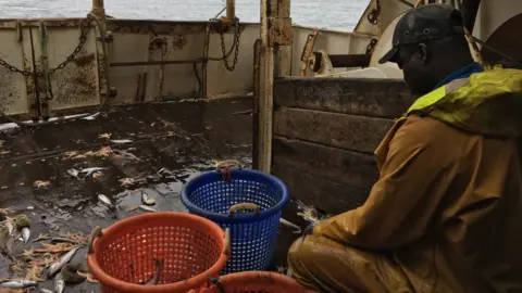 BBC Fisherman working on deck