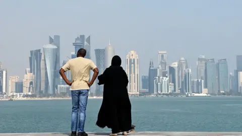 Getty Images Downtown Doha - around 20 minutes from where Wales will be playing