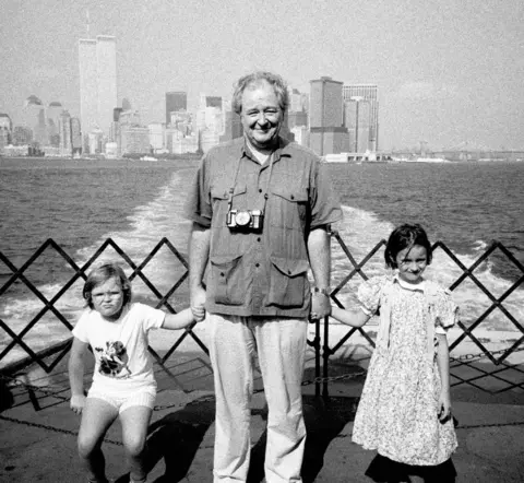 Donna Ferrato Philip Jones Griffiths with his two daughters, Katherine and Fanny