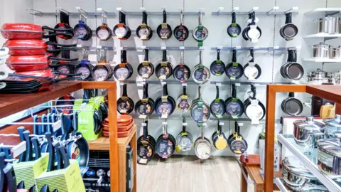 Getty Images Frying pan display