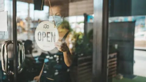 Getty Images Woman in window