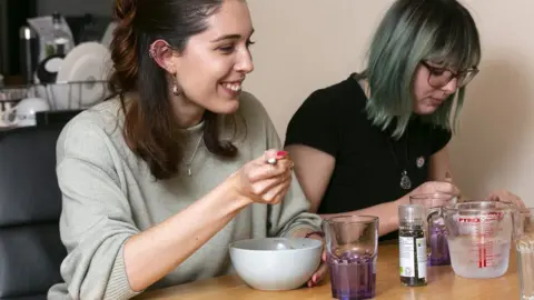 Lee McLean Claudia Neuray and a flatmate